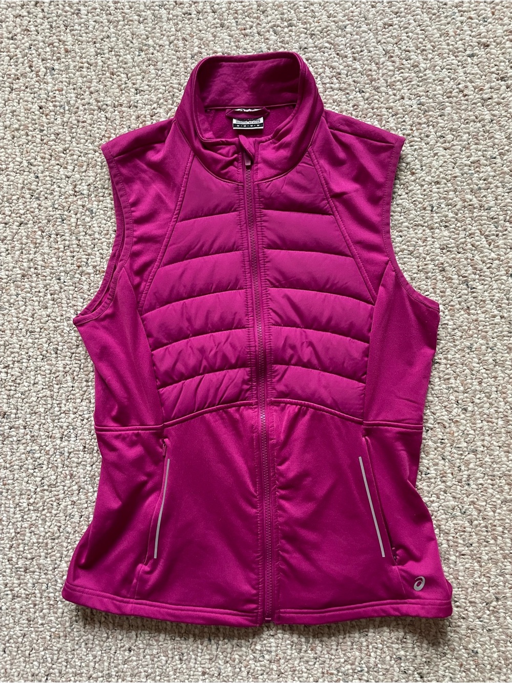 ASICS Women's Fuchsia Quilted Performance Vest